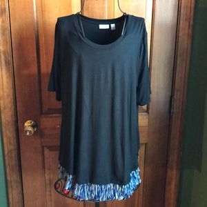 CLEARANCE!  LOGO Lori Goldstein  Tunic Large